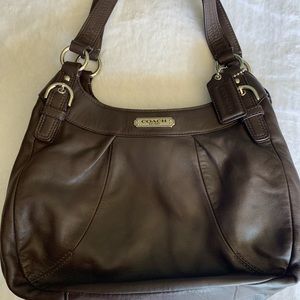 Coach Soho Brown Leather Hobo Handbag Purse